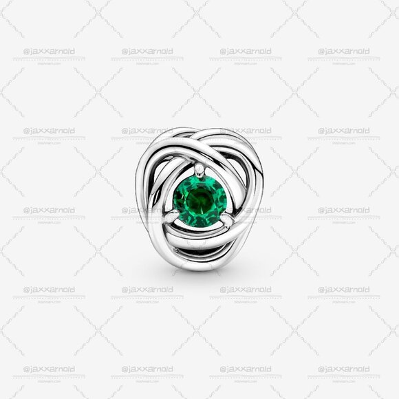 Pandora May Green Eternity Circle Charm - Picture 2 of 5